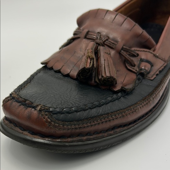 Johnston & Murphy Leather Loafers Men\'s 12 M  Tassels Slip Ons Black Brown main image 15